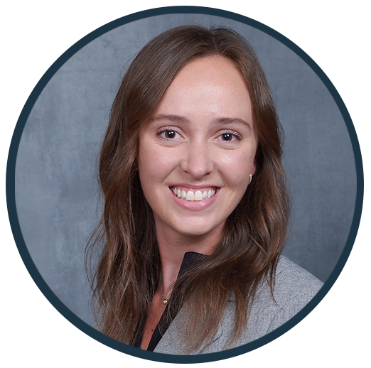 Caitlin Viele Haggerty, DDS, smiling portrait in professional attire, representing Westermeier Martin Dental Care's team of dedicated dental professionals.